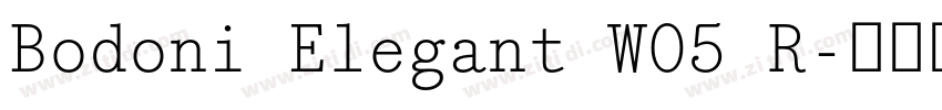 Bodoni Elegant W05 R字体转换